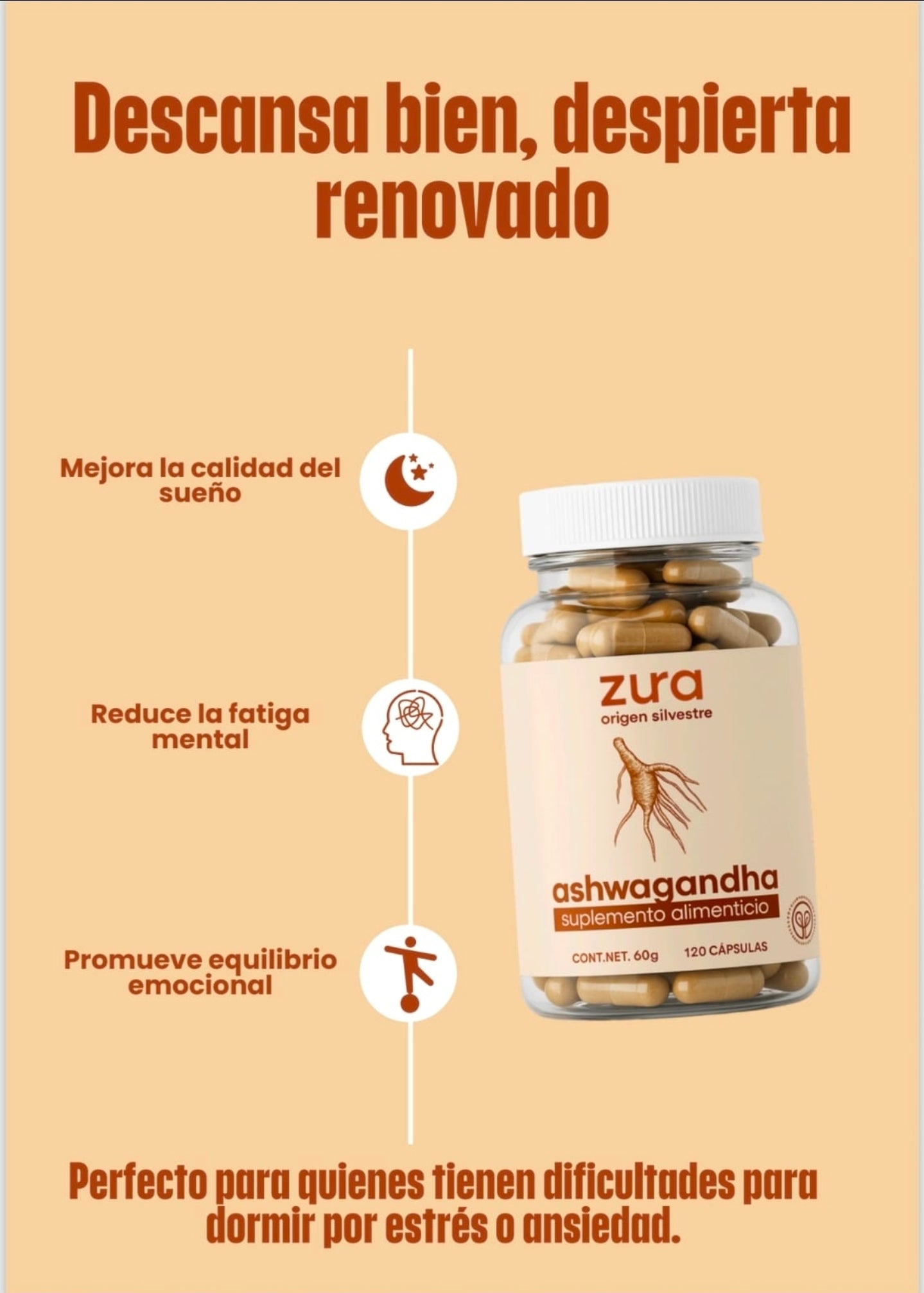 Cápsulas de Ashwagandha